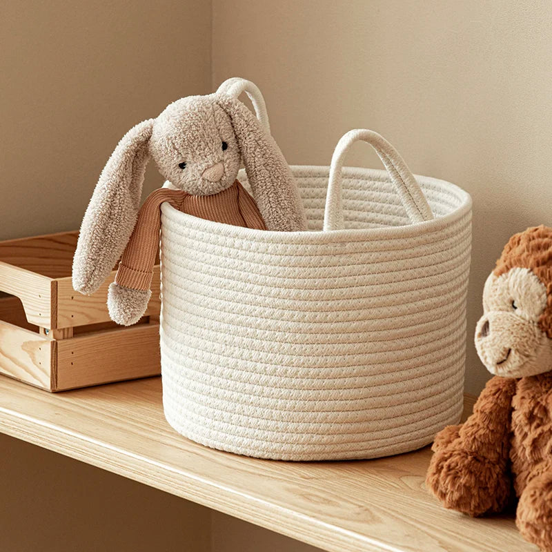 Woven Cotton Nursery Storage basket