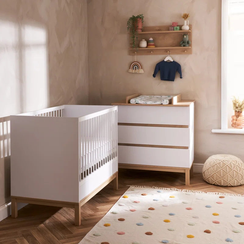 Natural Wood Mini 2 - Piece Nursery Furniture Set