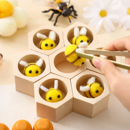 Wooden Beehive Game Montessori Toy