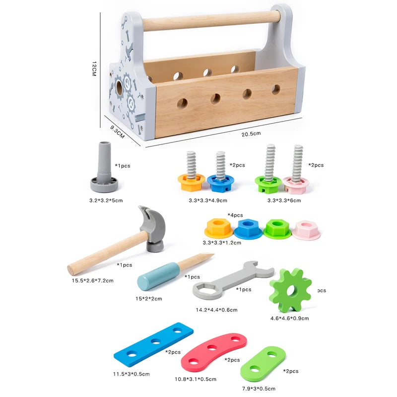 Kids Wooden Tool Box