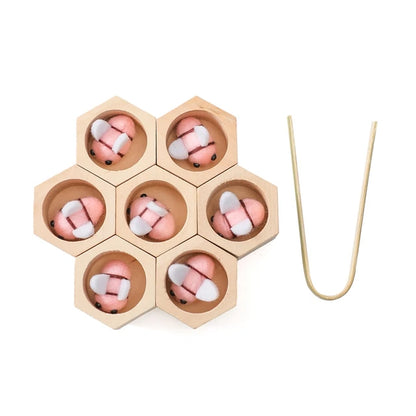 Wooden Beehive Game Montessori Toy