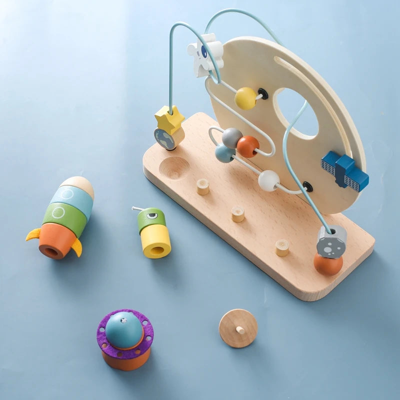 Skandi Sky Voyager Montessori Wooden Space Toy