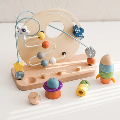 Skandi Sky Voyager Montessori Wooden Space Toy