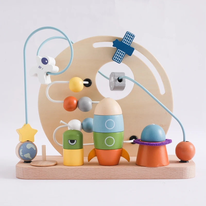 Skandi Sky Voyager Montessori Wooden Space Toy