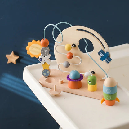 Skandi Sky Voyager Montessori Wooden Space Toy