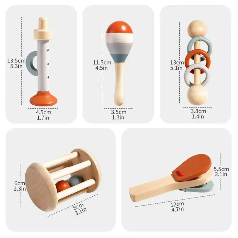 Wooden Montessori Percussion Instruments