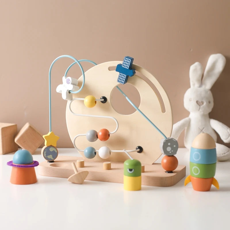 Skandi Sky Voyager Montessori Wooden Space Toy