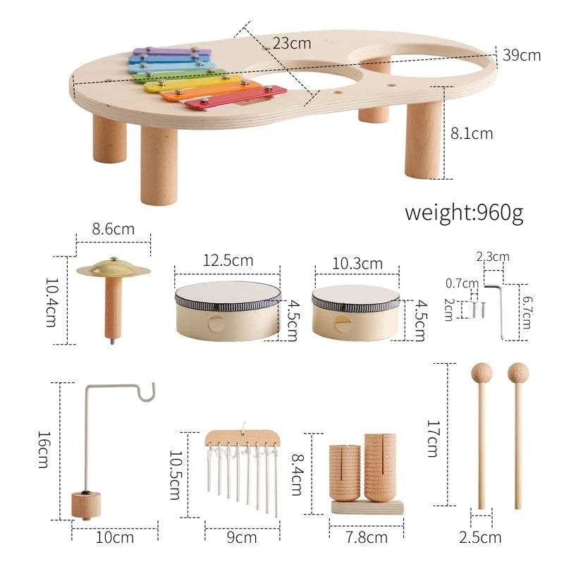 Lilla Musik Explorer Wooden Multi-functional Musical Instrument