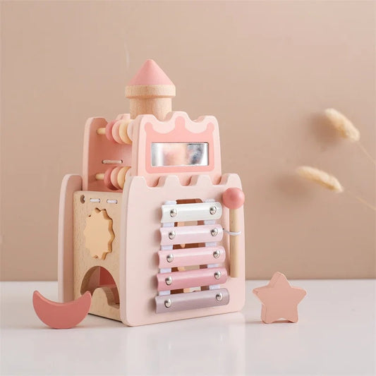 Montessori Wooden Castle Stacking Toy