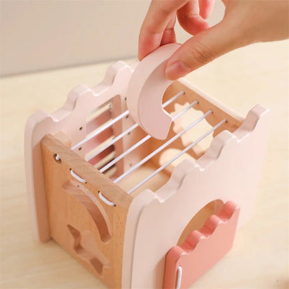 Montessori Wooden Castle Stacking Toy